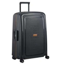 Samsonite S´Cure Eco - Spinner 69cm In Schwarz -Gepäck Discounter compressed 115723 L470 SPINNER 6925 FRONT34