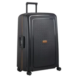 Samsonite S´Cure Eco - Spinner 75cm In Schwarz -Gepäck Discounter compressed 115724 L470 SPINNER 7528 FRONT34