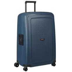 Samsonite S´Cure Eco - Spinner 75cm In Navy Blue -Gepäck Discounter compressed 128016 1598 SCURE ECO SPIN7528 POST CONSUMER FRONT34