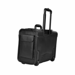 Pilotenkoffer 45.5cm Aus Vegetabil Gegerbtem Vollrindleder Schwarz -Gepäck Discounter compressed 1340A zw6