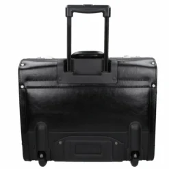 Pilotenkoffer 45.5cm Aus Vegetabil Gegerbtem Vollrindleder Schwarz -Gepäck Discounter compressed 1340a black dermata 3