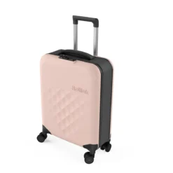 Vega360 Cabin Size Rose Smoke -Gepäck Discounter compressed 202 RIK Suitcase Renders 21 High perspective 0000s 0007 Rose Smoke