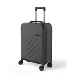 Vega360 Cabin Size Schwarz -Gepäck Discounter compressed 202 RIK Suitcase Renders 21 Perspective 0000s 0000 Black