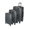 Seattle 3tlg. Kofferset Anthrazit -Gepäck Discounter compressed 3 tlg trolleyset 55 68 76cm exp seattle