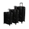 Spirit 3tlg. Kofferset Black -Gepäck Discounter compressed 3 tlg trolleyset mit 4 rollen 58 69 78 cm exp spirit 9
