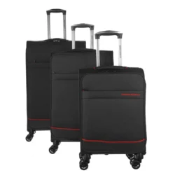 Dallas 3er Trolley Set Schwarz