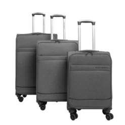 Dallas 3er Trolley Set Grau