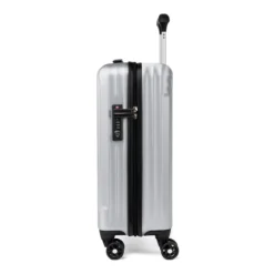 Travelpro Maxlite Air - Slim Carry-On Spinner, Metallic Silver -Gepäck Discounter compressed 401229742G side