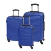 Havanna - 3er Trolleyset Blau -Gepäck Discounter compressed 56 2220310 Set 91518a0b251