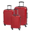 Havanna - 3er Trolleyset Rot -Gepäck Discounter compressed 56 2220313 Set 78a62b1bbe