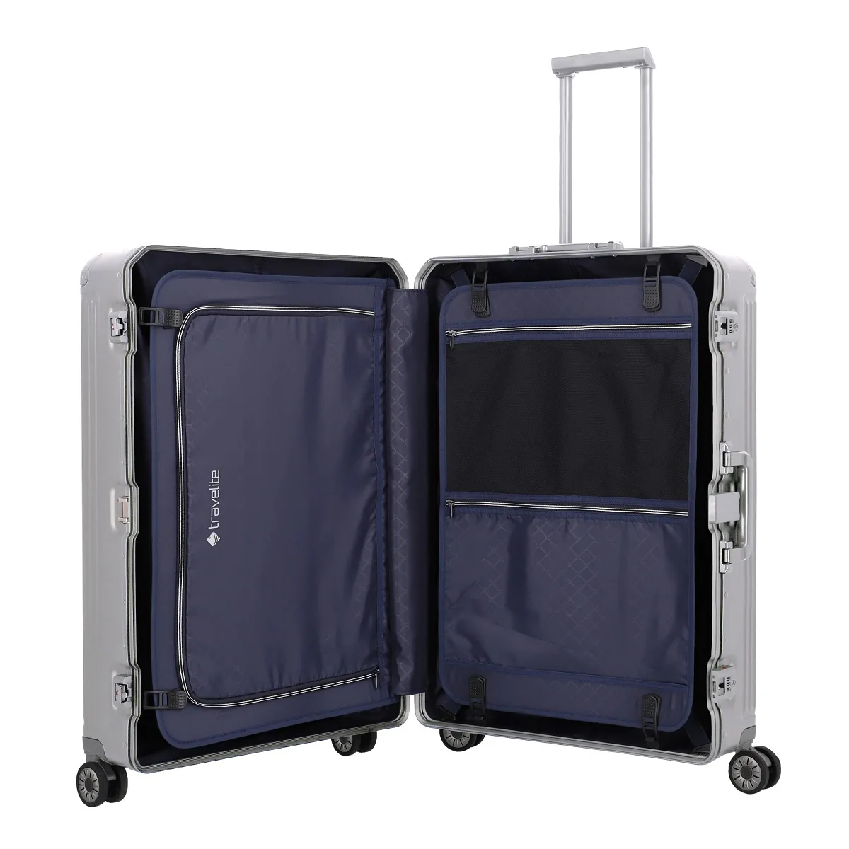 Travelite Next - 4-Rad Trolley L, Silber 4 Travelite Next - 4-Rad Trolley L, Silber – Bild 2