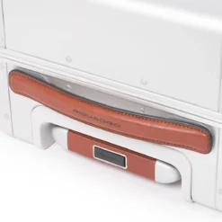 Piquadro Ultra Slim Mittelgrosser Koffer Grau/Leder -Gepäck Discounter compressed BV4425ALU GRCU DETT4 1