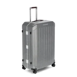 Piquadro PQ-Light - Ultra Slim Grosser Hartschalentrolley Schwarz/Leder -Gepäck Discounter compressed BV4428PQLM NCU 4 DETT2