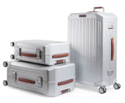 Piquadro Ultra Slim Mittelgrosser Koffer Grau/Leder -Gepäck Discounter compressed Bild3122 1