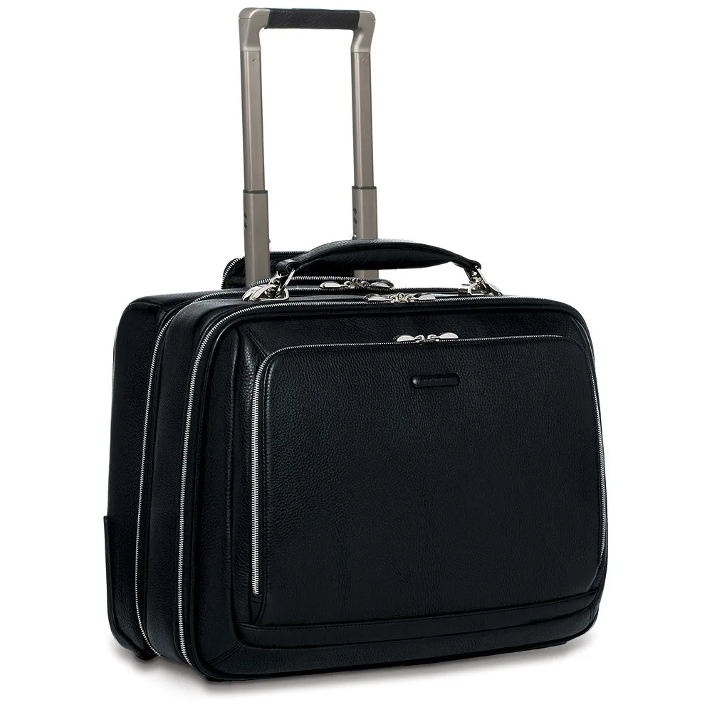 Piquadro Modus - Pilotenkoffer Aus Leder In Schwarz 4 Piquadro Modus - Pilotenkoffer Aus Leder In Schwarz – Bild 2