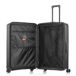 Jet - Trolley L In Schwarz -Gepäck Discounter compressed Jet black large offen