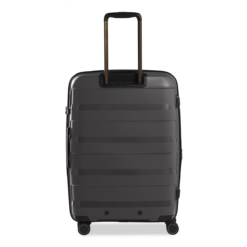 Straw+ - Hartschalenkoffer M Dunkelgrau -Gepäck Discounter compressed STRAW plus grey M back