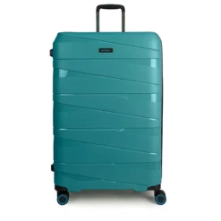 Ted Luggage - 3er Kofferset Grün 14 Ted Luggage - 3er Kofferset Grün -Gepäck Discounter compressed TED AEGEAN BLUE 1080px L Front