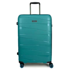 Ted Luggage - 3er Kofferset Grün 17 Ted Luggage - 3er Kofferset Grün -Gepäck Discounter compressed TED AEGEAN BLUE 1080px M Front