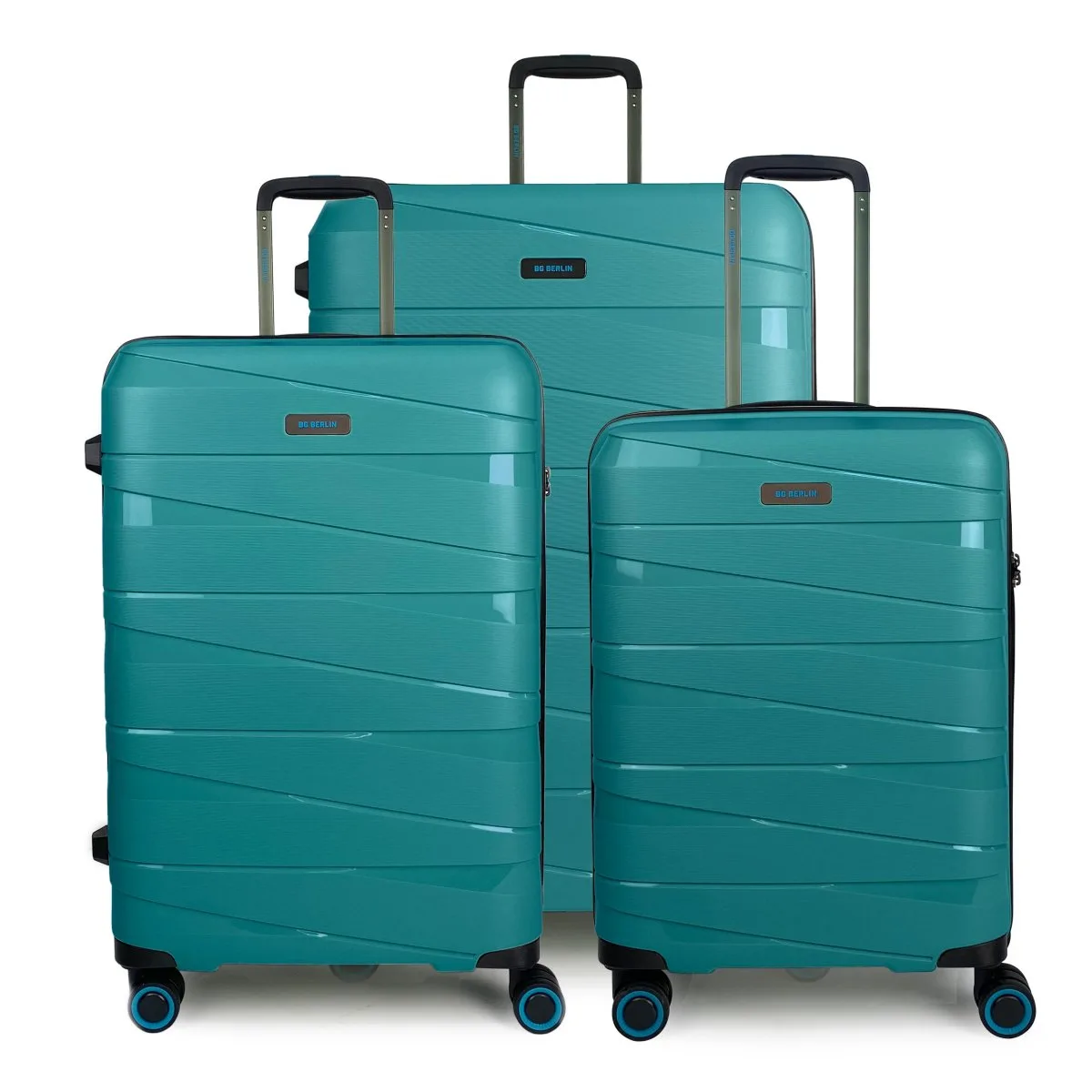 Ted Luggage - 3er Kofferset Grün 3 Ted Luggage - 3er Kofferset Grün