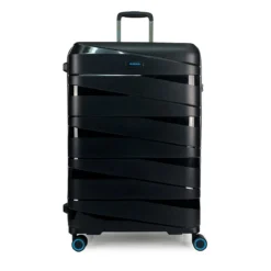 Ted Luggage - 3er Kofferset Schwarz -Gepäck Discounter compressed TED BLACK L Front