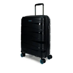 Ted Luggage - 3er Kofferset Schwarz -Gepäck Discounter compressed TED BLACK S 3D