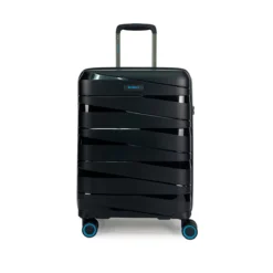 Ted Luggage - 3er Kofferset Schwarz -Gepäck Discounter compressed TED BLACK S Front