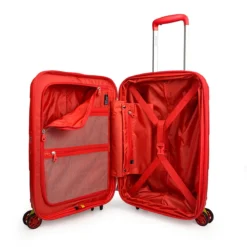 Zip2 Luggage - 3er Kofferset Rot -Gepäck Discounter compressed ZIP NEW RED S OPEN