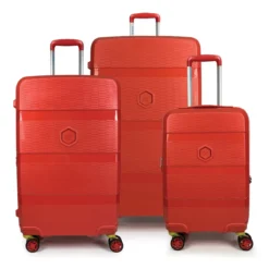Zip2 Luggage - 3er Kofferset Rot