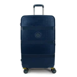 Zip2 Luggage - 3er Kofferset Dunkelblau -Gepäck Discounter compressed Zip Dark Blue Medium Fornt