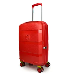 Zip2 Luggage - 3er Kofferset Rot -Gepäck Discounter compressed Zip RED Cabin 3D