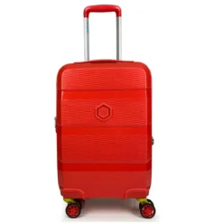 Zip2 Luggage - 3er Kofferset Rot -Gepäck Discounter compressed Zip Red Cabin Front