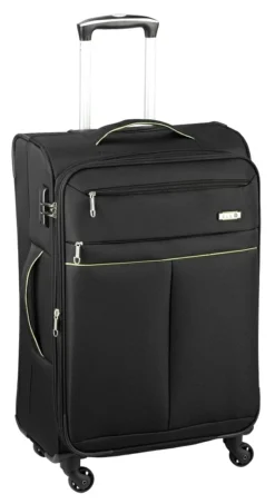 Travel Line 6704 - 3-teiliges Koffer-Set Dobby Nylon In Schwarz
