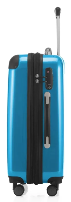 Alex - Handgepäck Hartschale Glänzend Mit TSA In Cyanblau -Gepäck Discounter compressed articleImages2 H K hk20 8278 cb.pt01