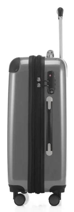 Alex - Handgepäck Hartschale Glänzend Mit TSA In Silber -Gepäck Discounter compressed articleImages2 H K hk20 8278 s.pt01