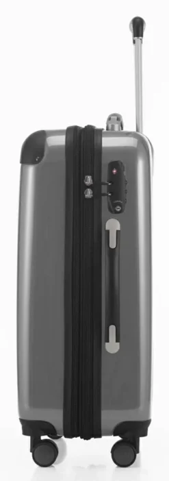 Alex - Handgepäck Hartschale Glänzend Mit TSA In Silber -Gepäck Discounter compressed articleImages2 H K hk20 8278 s.pt02