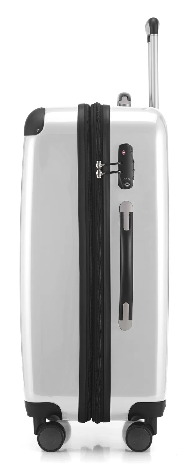 Alex - Koffer Hartschale M Glänzend Mit TSA In Weiss 5 Alex - Koffer Hartschale M Glänzend Mit TSA In Weiss – Bild 3