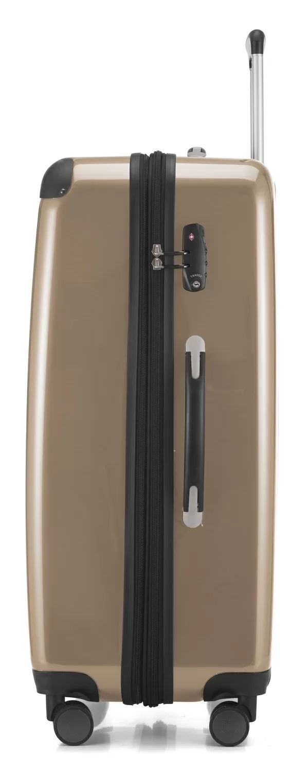 Alex - Koffer Hartschale L Glänzend Mit TSA In Champagner 6 Alex - Koffer Hartschale L Glänzend Mit TSA In Champagner – Bild 4