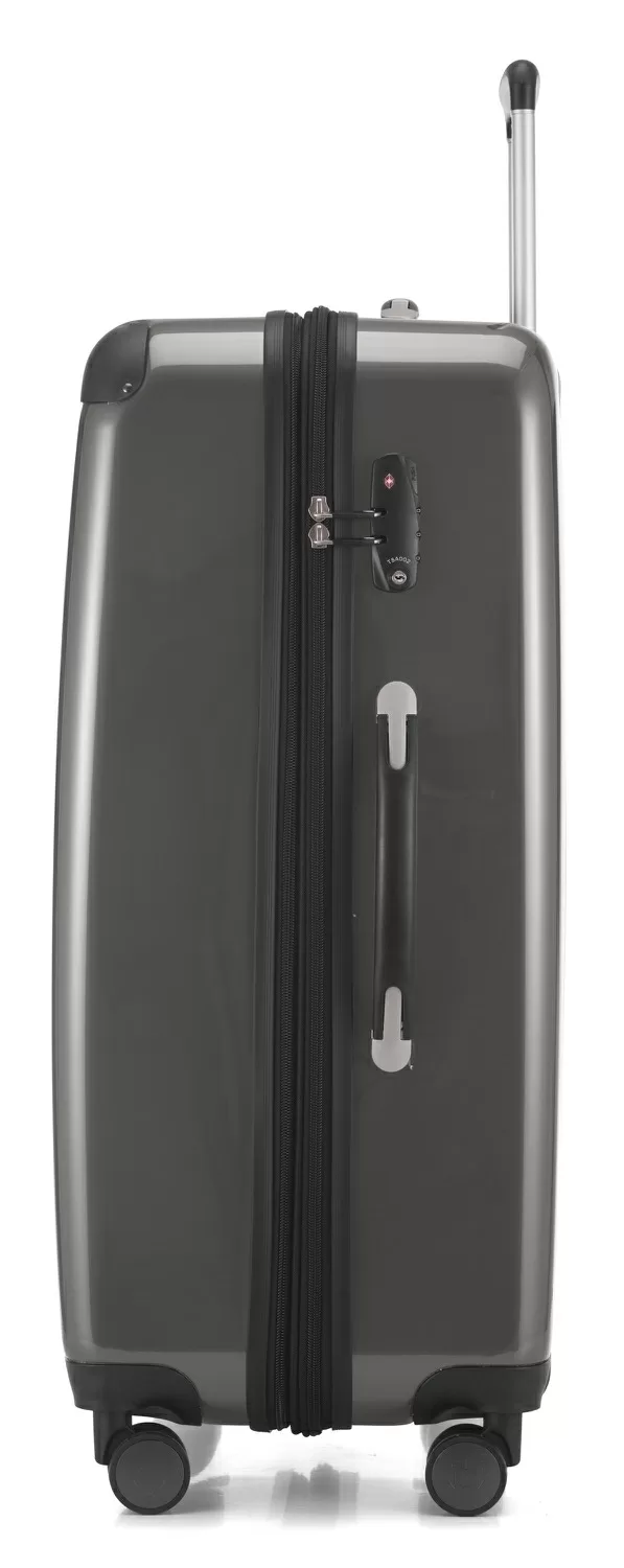 Alex - Koffer Hartschale L Glänzend Mit TSA In Titan 5 Alex - Koffer Hartschale L Glänzend Mit TSA In Titan – Bild 3