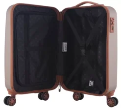 Wannsee - Koffer Hartschale M Mit TSA In Champagner-Braun -Gepäck Discounter compressed articleImages2 O f offen hauptstadtkoffer wannsee trolley koffer spinner champagner size l