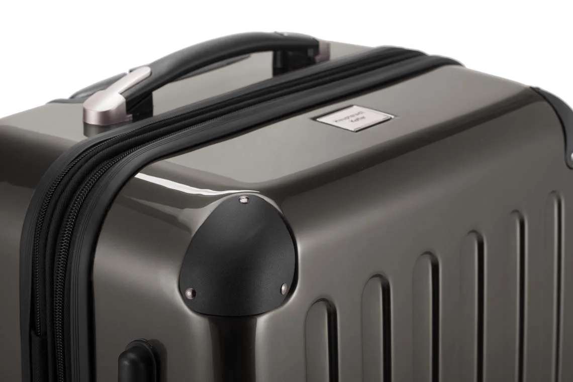 Alex Handgepäck Hartschale Glänzend Mit TSA In Graphit 8 Alex Handgepäck Hartschale Glänzend Mit TSA In Graphit – Bild 6