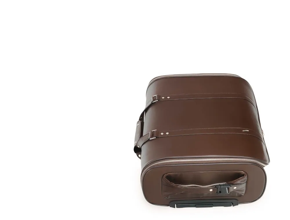 F38 - Luxuriöser Leder-Reisekoffer In Braun 6 F38 - Luxuriöser Leder-Reisekoffer In Braun – Bild 4