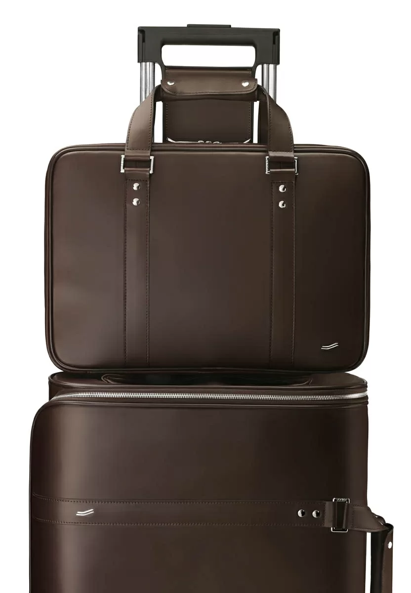 F38 - Luxuriöser Leder-Reisekoffer In Braun 5 F38 - Luxuriöser Leder-Reisekoffer In Braun – Bild 3