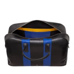 Cambridge - Reisetasche Aus Leder Schwarz -Gepäck Discounter compressed borsone da viaggio pelle 534 7500 f black