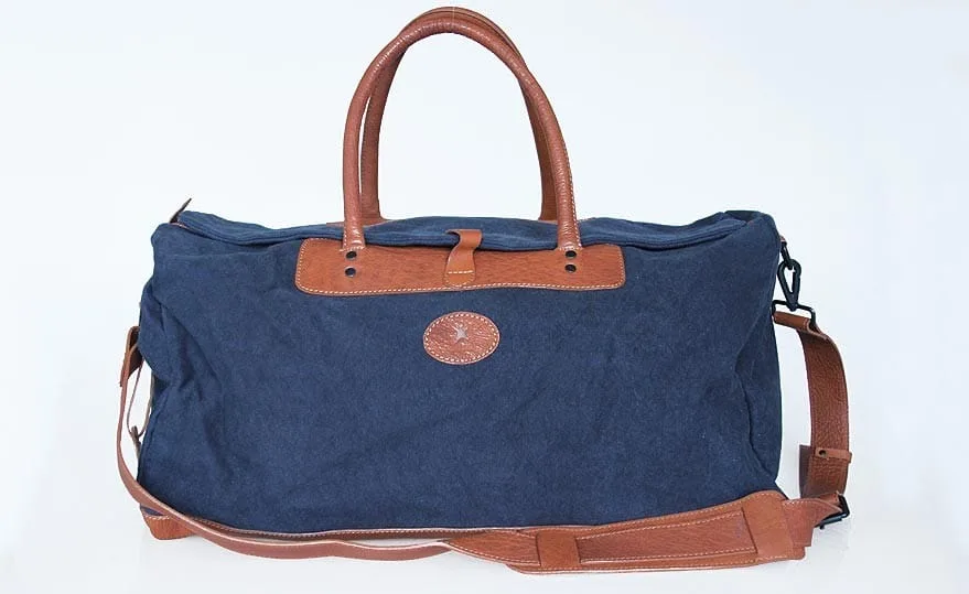 Reisetasche Mittel In Blau/Braun 3 Reisetasche Mittel In Blau/Braun