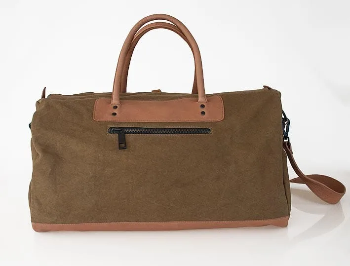 Reisetasche Mittel In Braun/Hellbraun 5 Reisetasche Mittel In Braun/Hellbraun – Bild 3