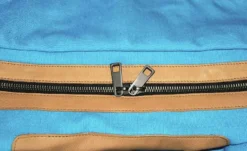 Reisetasche Mittel In Türkis/Hellbraun -Gepäck Discounter compressed compressed img p 1 1 6 3 1163