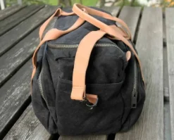 Reisetasche S In Schwarz/Hellbraun -Gepäck Discounter compressed compressed img p 1 2 2 6 1226