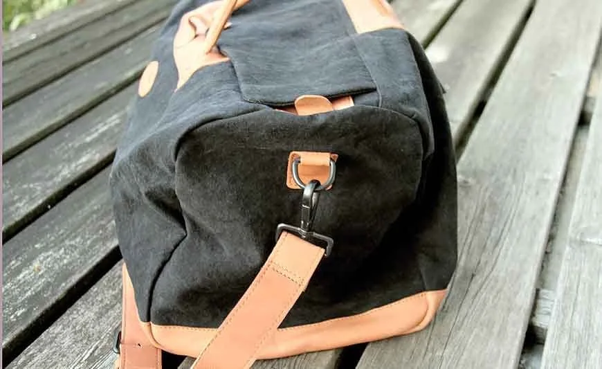 Reisetasche Mittel In Schwarz/Hellbraun 7 Reisetasche Mittel In Schwarz/Hellbraun – Bild 5