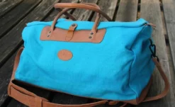 Reisetasche Mittel In Türkis/Hellbraun -Gepäck Discounter compressed compressed img p 1 2 9 2 1292